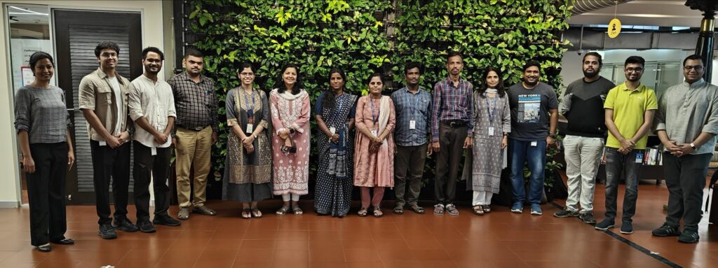 Group photo (from left to right): Meena Elapulli (MSR), Ishaan Watts (MSR), Kavyansh Chourasia (MSR), Gireesh K.S. (GHPS, Tumkur), Srujana V S (MSR), Tanuja Ganu (MSR), Mahalakshmi A (GHPS, Basavana Halli), Parimala H.V. (GHPS,Santhe Beedi), Ravi R (GHPS,Gowdahalli), Maruthi K.R. (GHPS, Anedoddi), Smitha Venkatesh (Sikshana Foundation), Akshay Nambi (MSR), Somnath Kumar (MSR), Yash Gadhia (MSR), Sanchit Gupta (MSR)