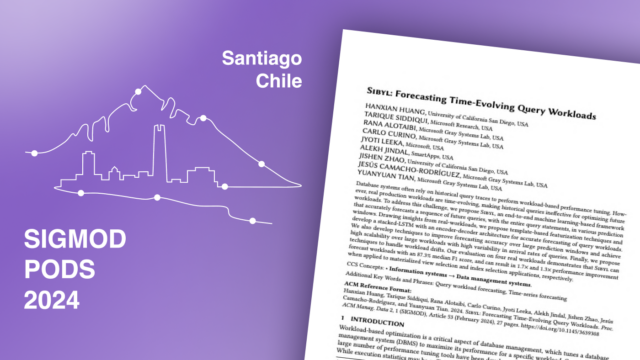 SIGMOD/PODS 2024 logo to the left of the first page of accepted paper,